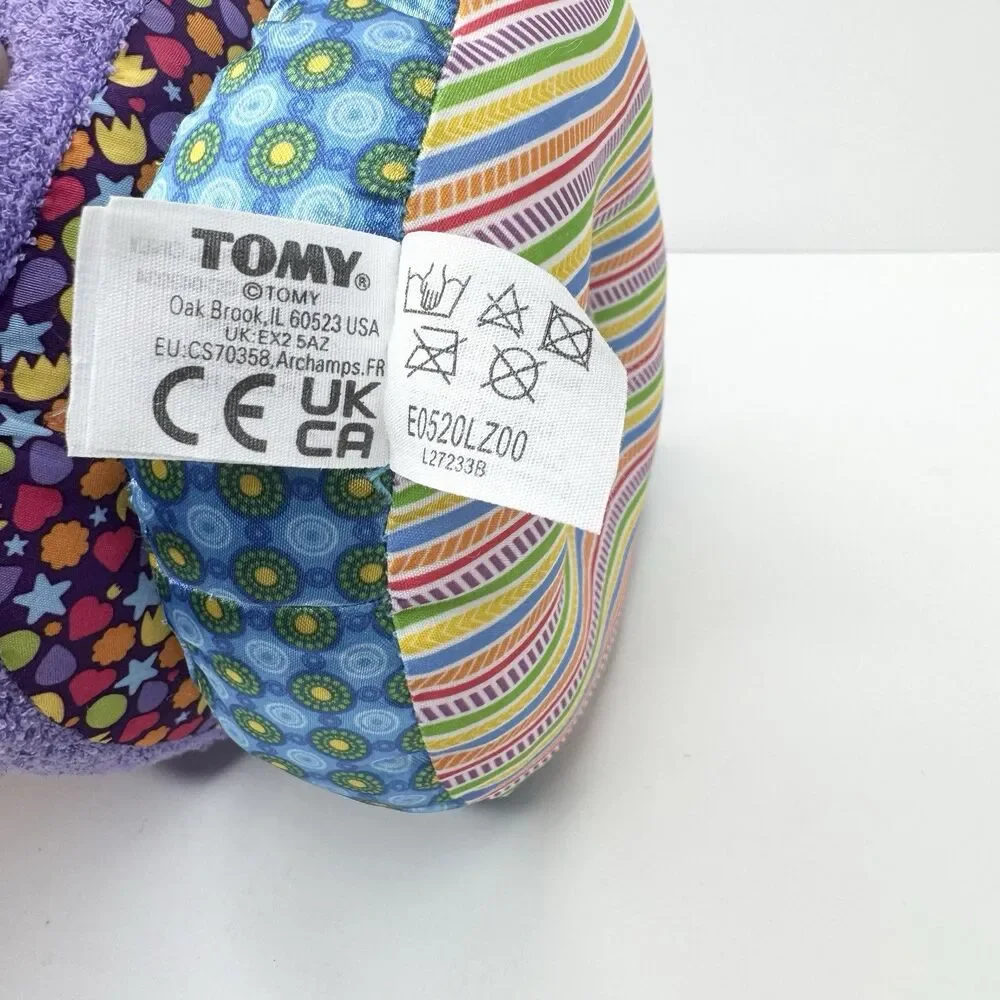 Lamaze Rainbow Stacking Rings Plush Rattle Crinkle Sensory Learning Baby Toy 9